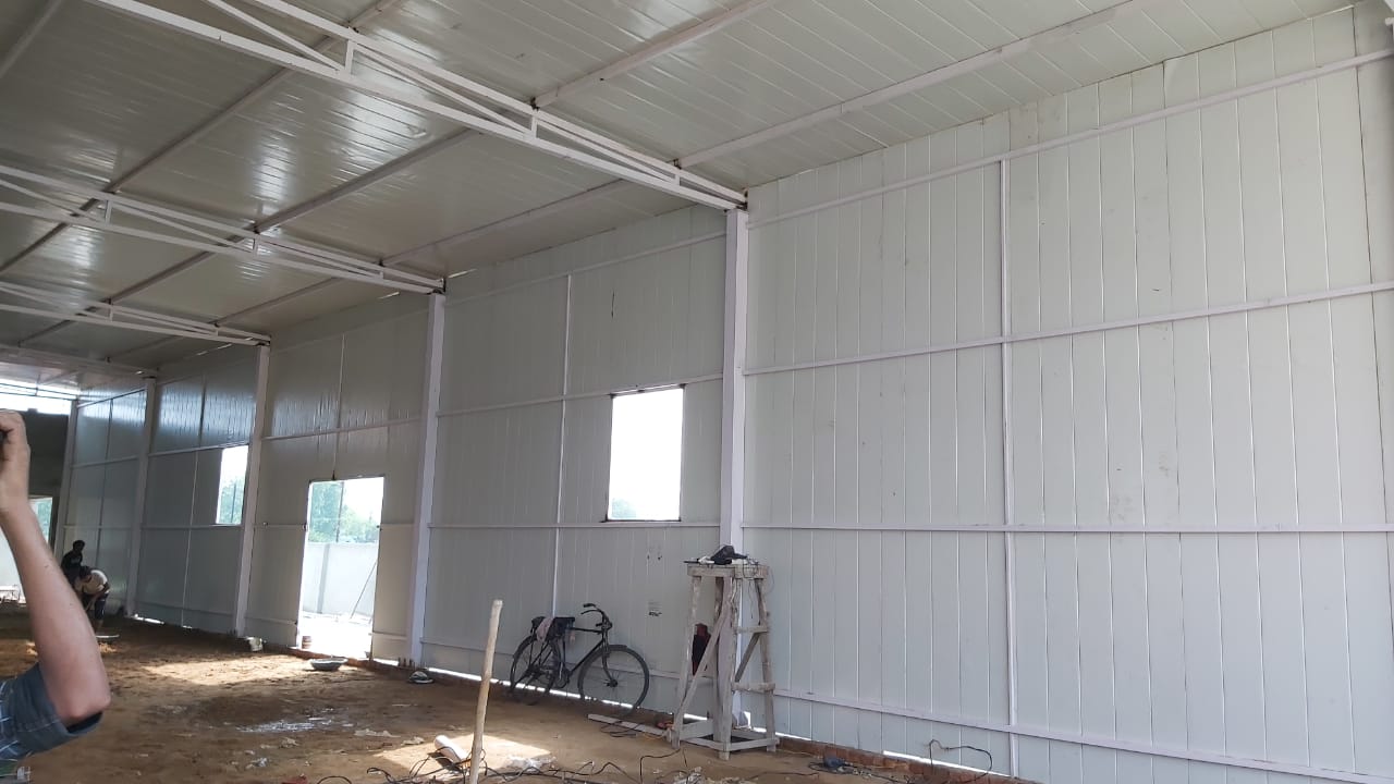 Insulated PUF Panel Inventory Warehouse